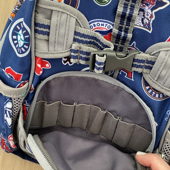 Pottery Barn Kids MLB Teams Navy Sports Mini Backpack - Picture 3 of 4